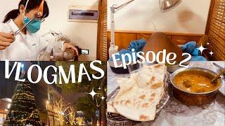 VLOGMAS Ep2: Colleague's Birthday Dinner, Acupuncture, Cupping, Physiotherapy, Indian Food