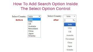 dropdown autocomplete search | autocomplete select option | jquery javascript