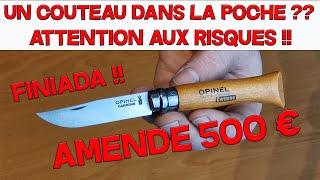 PORT DU COUTEAU CE QU'IL FAUT SAVOIR - ATTENTION AUX RISQUES !!! 