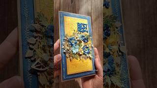 Beautiful Blue and Yellow Cards / Greetings Cards / Unique Cards / Cardmaking / Handzy Craft