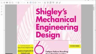 Mechanical Engineering Design, Shigley, Fatigue, Chapter 6