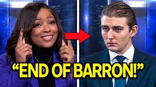 Barron Trump Freaks Out After Jasmine Crockett EXPOSES THIS Live On Air About His Family