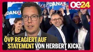 ÖVP reagiert auf Statement von Herbert Kickl