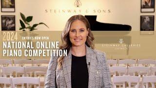 2024 Steinway Galleries Australia National Online Piano Competition - Entries Open