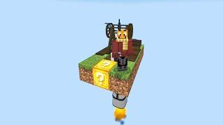 Minecraft OneBlock, aber auf einer RAKETE