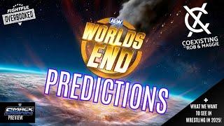 AEW Worlds End Predictions | WWE SmackDown Preview | Coexisting w Rob & Maggie 12/27/24