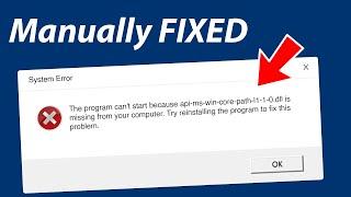 [SOLVED] api-ms-win-core-path-l1-1-0.dll Missing File Fix, [Step by Step Tutorial]