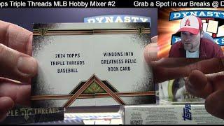 WHITE WHALE  2024 Topps Triple Threads Baseball Card 6 Box Mixer Break #2