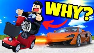 Crashing with WEIRDEST CARS in The Update in Car Crushers 2 Roblox!