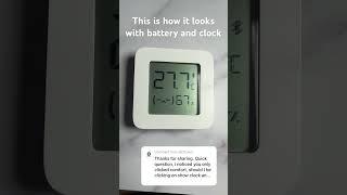 Xiaomi Temperature & Humidity Sensor With Battery And Clock Turned On