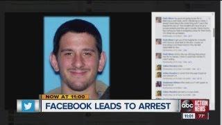 Pasco County detectives arrested a man after he commented on his picture as "Fugitive of the Day"