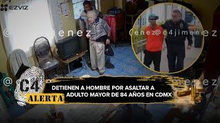 Detienen a hombre que amagó y asaltó a adulto mayor de 84 años en su casa en la GAM, CdMx