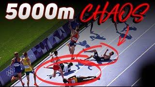 CHAOS In Olympic 5000m! Grant Fisher, Graham Blanks Escape & Advance At Paris 2024 Games