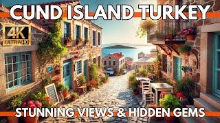 Cunda Island Turkey 2024 | 4K Walking Tour of Charming Streets, Markets, and Sea Views