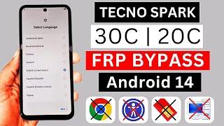 Tecno Spark 30C | 20C FRP Bypass Android 14 | Tecno Spark 30c Google Account Unlock Without Pc 2025