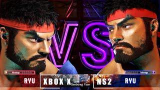 STREET FIGHTER 6 Nintendo SWITCH 2 vs XBOX Series X Ryu comparison