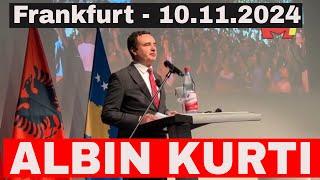 Albin Kurti sot ne Frankfurt me mergaten shqiptare (10.11.2024)