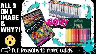 Coloring Stamps with Prismacolor Pencils + Polychromos Pencils | Coloring Stamps with Copic Markers