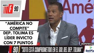 F90 COLOMBIA ESPN | 27/11/2024 COMPLETO | DEPORTES TOLIMA FUNDIÓ AL AMÉRICA EN IBAGUÉ