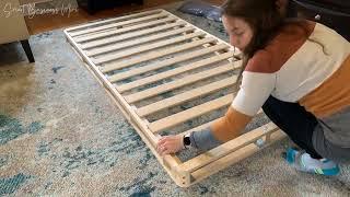 Watch Me Quickly Assemble this Zinus Wooden Box Spring