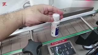 how to adjust the bottle separator of desktop Small automatic round bottle labeling machine