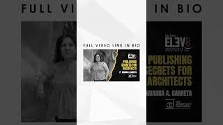 Architecture Book Publication With Ariadna Garreta | Altrim Publishers | Elev8 2025 | Masterclass