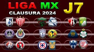 FECHAS, HORARIOS Y CANALES PARA LA JORNADA 7 DE LA LIGA MX CLAUSURA 2024