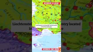 Liechtenstein's borders geography #europe #fact #viral