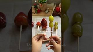 Cómo hacer TANGHULU, el postre más viral de internet versión fácil…#recetas  #shorts