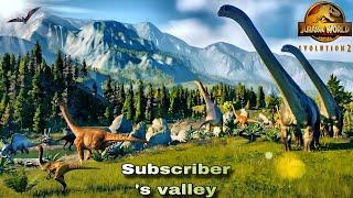 valley of the dinosaurs - subscribers special, jurassic world evolution