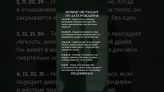 Почему он уходит по дате рождения #нумерология #2025