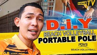 DIY Portable Beach Volleyball Standard Poles | Easy Setup Portable beach volleyball net System