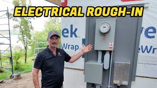 Electrical Rough-In Progress (Cabin Build)