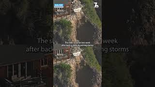 Massive landslide on coastal bluff leaves OC's Dana Point mansion on edge of cliff | NBC 7 San Diego