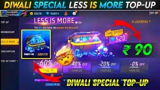 Diwali Event Special Less Is More Event | Free Fire New Event | Ff New Event| New Event Free Fire