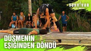 Batuhan Güç Oyununda Kendini Yere Attı | Survivor Türkiye 09.03.2025