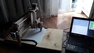 DIY CNC router first start