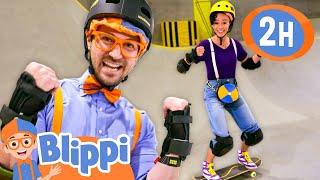 Blippi & Meekah's Skateboard Fun | BEST OF BLIPPI TOYS | Educational Videos for Kids