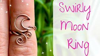 Swirly Moon Ring Tutorial -- Learn to Wire Wrap!