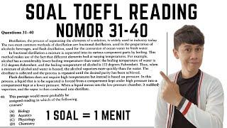 Latihan Jawab Soal TOEFL Reading No 31-40 dari 50 Soal