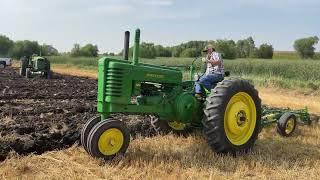 John Deere G 620 720 Diesel Two-Cylinder Sound Plowing Hitterdal MN 2023