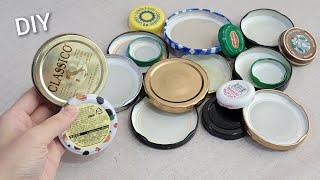 So Beautiful and Easy ideas for the New Year 2025 - Genius Recycle idea with jar lids - DIY Hacks