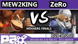 PAX Prime 2015 - ZeRo (Sheik) Vs. Mew2King (Donkey Kong, Mario) - Winners Finals - Smash Wii U