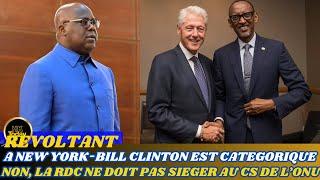 HKTODAY 23.9: REVOLTANT, A NEW YORK BILL CLINTON EST CATEGORIQUE, LA RDC NE DOIT PAS SIEGER A L' ONU