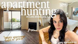 APARTMENT HUNTING in LA | starting the search for my new apartment *moving in LA ep. 01*