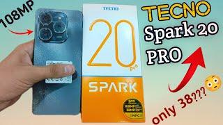 tecno spark 20 pro 8GB 256GB | 108MP camera-2K video recording | price?? helio G99 gaming processor