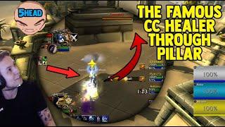 THE FAMOUS CROWD CONTROL HEALER BEHIND PILLAR | 3v3 3200 mmr arena RMP with Chas and Raiku