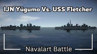 IJN Yūgumo vs USS Fletcher | WW2 Destroyer Battle | Navalart