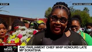 ANC Chief Whip Pemmy Majodina pays tribute to the late Mxolisi Sokatsha