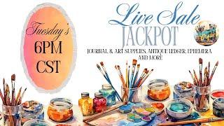 Junk Journal Jackpot! LIVE Sale with Vintage & Antique Treasures!